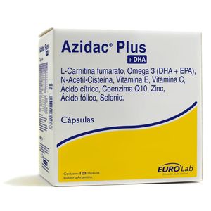 Azidac plus dha fertilidad masculina 120 cápsulas