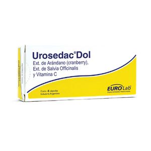 Urosedac dol por  4 cápsulas