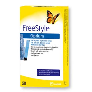 Tiras reactivas optium (50 unidades)