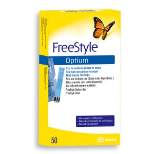 Tiras reactivas optium (50 unidades)