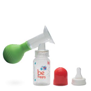 Sacaleche con pezonera plástica y mamadera 140 ml