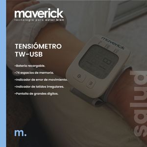 Tensiómetro digital USB de muñeca con voz