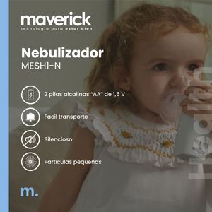 Nebulizador ultrasonico inalambrico mesh1-n