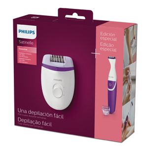 Set depiladora satinelle essential + recortador cavado brp505/00