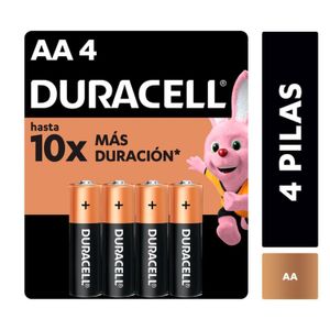 Pilas alcalinas aa de larga duración (Pack de 4)