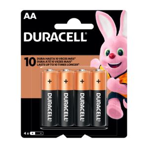 Pilas alcalinas aa de larga duración (Pack de 4)