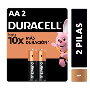 Pilas alcalinas aa de larga duración (pack de 2)