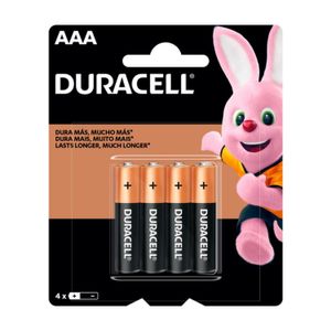 Pilas alcalinas aaa de larga duración (pack de 4)