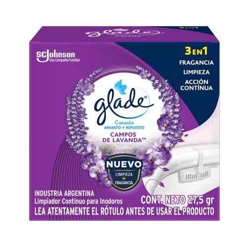 Canasta sólida para inodoro lavanda aparato