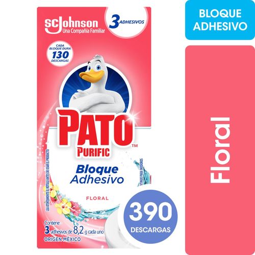Limpiador adhesivo para inodoro floral (3 unidades)