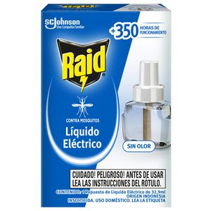 Insecticida contra Mosquitos Líquido Eléctrico Repuesto 45 Noches 32.9ml