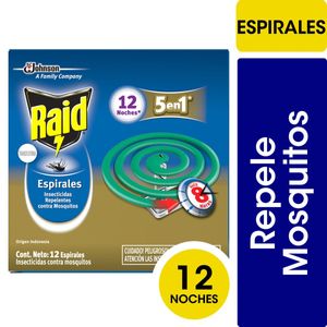 Insecticida repele mosquitos en espiral 12un