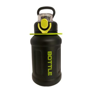 Botella térmica deportiva negra 600 ml