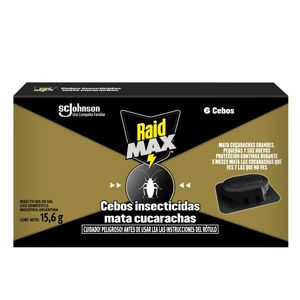 Insecticida mata cucarachas cebos 6u