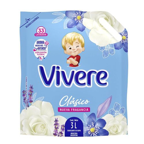 Suavizante para ropa Explosión Floral Clásico Doypack 3 L