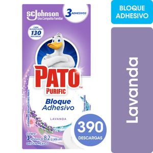 Limpiador adhesivo para inodoro lavanda (3 unidades)