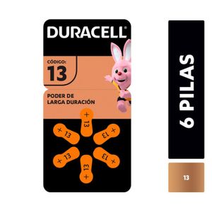 Pila para Audífonos  Tamaño 13 Blister  6 unidades