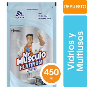 Limpiador líquido vidrios y multiusos mr músculo lavanda rp 450 ml