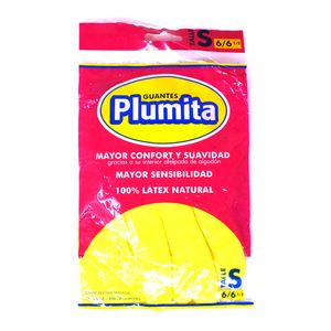 Guante domestico latex amarillo s