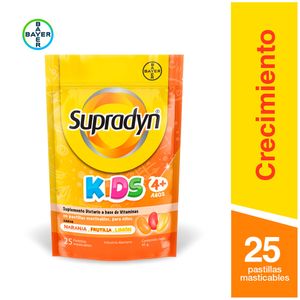 Multivitamínico base de vitaminas kids (25 pastillas masticables)