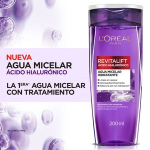 Agua micelar revitalift ácido hialurónico 200 ml