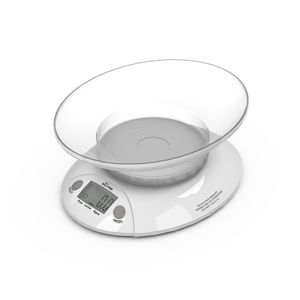 Balanza digital de cocina con recipiente