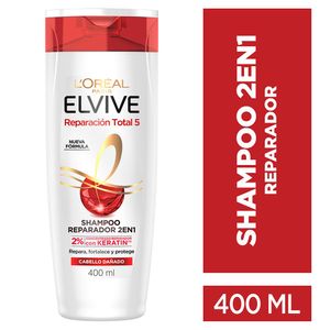 Shampoo reparación total 2en1 keratin 400 ml