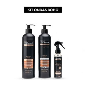 Combo Shampoo y acondicionador 500ml con pump Ondas Boho + Protector Térmico