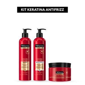 Combo Shampoo y acondicionador 500ml Keratina Antifrizz + Máscara Keratina Antifrizz