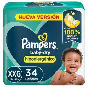 Pañales baby dry hipoalergénico