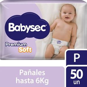 Pañales premium soft P (50 unidades)