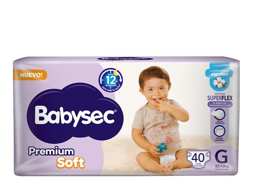Pañales premium soft G (40 unidades)