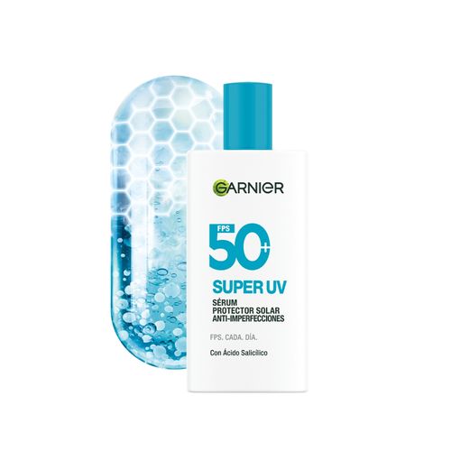 Protector solar facial serum super uv antiimperfecciones fps50+ 40 ml