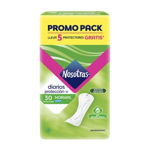 Protectores diarios normal con calendula (30 unidades)