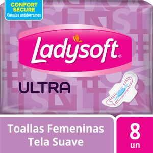 Toallitas femeninas ultradelgada suave con alas (8 unidades)