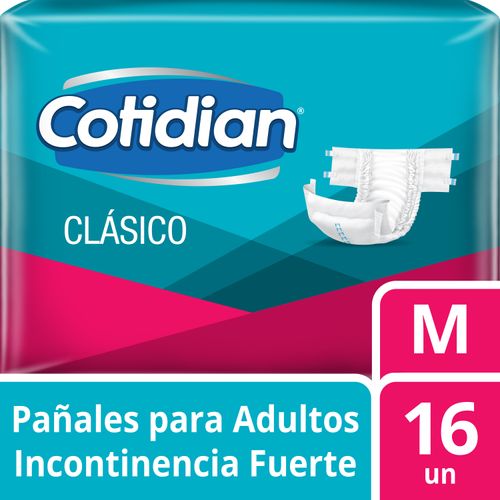 Pañales de adulto clasico M (16 unidades)