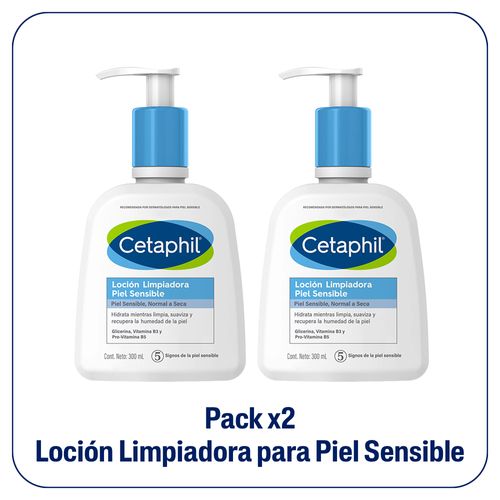 Combo locion limpiadora para piel sensible 300 ml (2 unidades)
