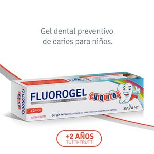 Gel dental con fluor chiquitos 60 gr (pack 2 unidades)