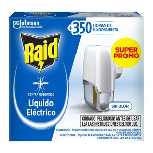 Insecticida Mosquitos Líquido Eléctrico Aparato + Repuesto 45 Noches 32.9ml