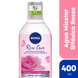 Agua micelar bifásica  Rose Care para todo tipo de piel 400 ml