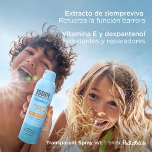 Fotoprotector transparent spray wet skin pediatric fps 50+ 250ml