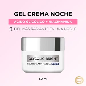 Gel crema noche anti manchas glycolic bright 50 ml