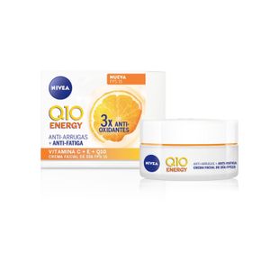 Crema facial antiarrugas q10 energy + vitamina c y e fps 15 50 ml