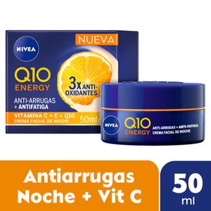Crema facial de noche Q10 energy piel más radiante y saludable 50 ml