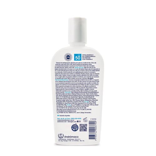 Protector solar fps 50 niños emulsion 180 ml