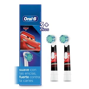 Cabezales de rto para cepillo dental eléctrico disney cars (2 unidades)