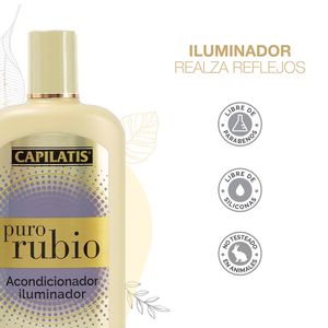 Acondicionador iluminador línea puro rubio 420 ml