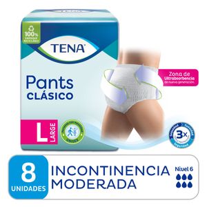 Ropa interior pants clásico L (8 unidades)