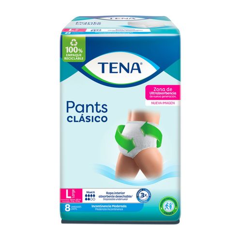 Ropa interior pants clásico L (8 unidades)