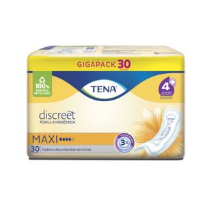 Toalla discreet maxi (30 unidades)